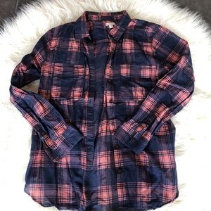 Gap Plaid Blouse Size S